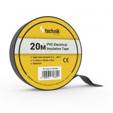 technik szigetelőszalag 0,13mmx18mmx20m fekete