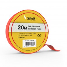 technik szigetelőszalag 0,13mmx18mmx20m piros
