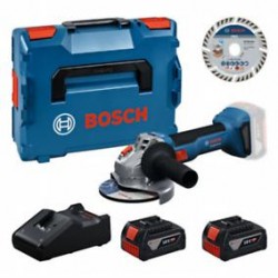 bosch akkus sarokcsiszoló 18v gws + 2x 4.0ah + 0615a500e7