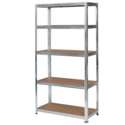 polcállvány 180x90x40/90x180x40cm fa kct20c-n 5polc