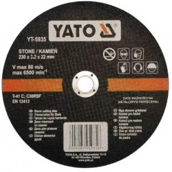yato vágókorong ¤230x3,2x22mm yt-5935 kőre