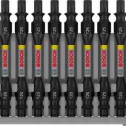 bosch pro kétvégű impact bit set, t25, 65mm, 8db 2608522340