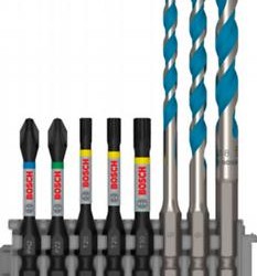 bosch pro hex-9 multic. és impact bit. set, 8db 2608577144