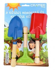 homokozó szett 3 részes színes 322g100 fém