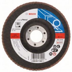bosch legyezőcsiszoló 125 x 22,23 mm, p60 2608607354